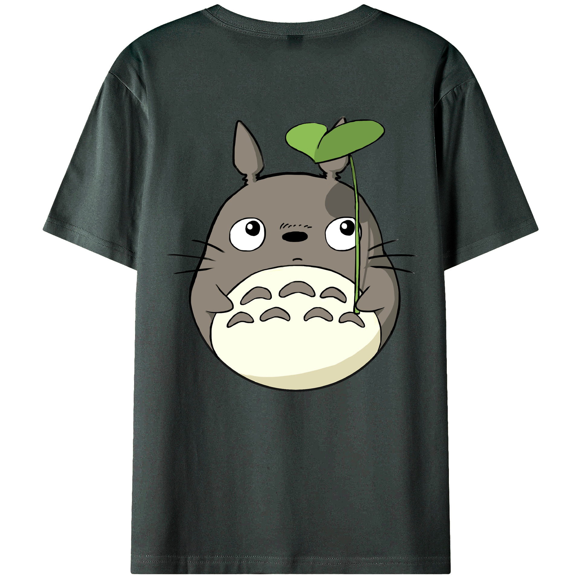 （画像用） となりのトトロ 草壁メイ 草壁サツキ My Neighbor Totoro Satsuki Kusakabe Mei Kusakabe 綿100％ メンズ半袖Tシャツ（バックプリント） 通気性